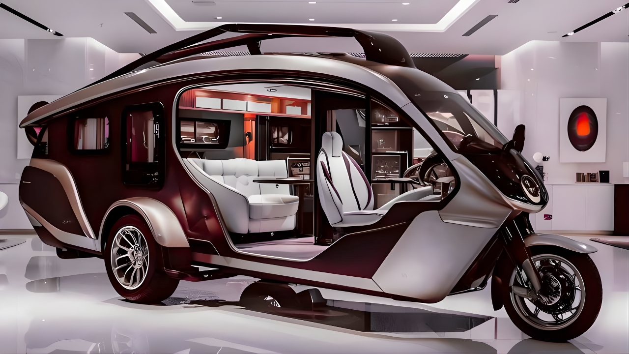 2025 Tricycle RV Camper Unveiled – The Futuristic 3 Wheeled Tiny Home That Redefines Compact Travel Luxury